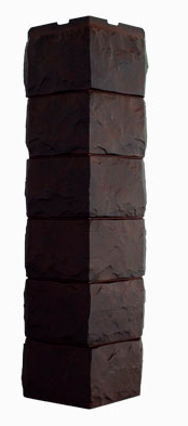 Угол наружный FineBer Дачный Скол 3D Темно-коричневый