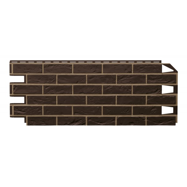 Фасадная панель Vox Vilo Brick (Кирпич) со швом Dark Brown (Темно-коричневый)