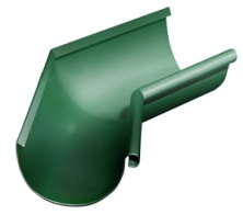 Угол желоба внутренний 135 гр, D125 мм Grand Line Зеленый мох RAL 6005