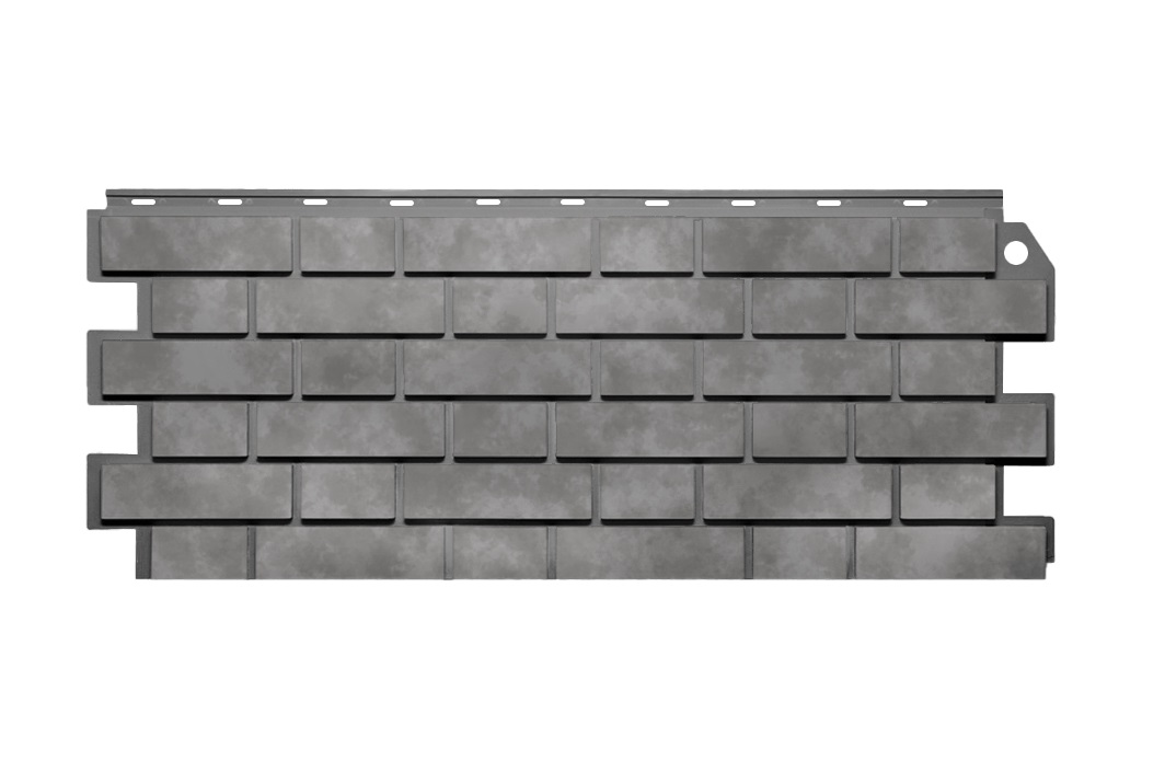 Фасадная панель FineBer Клинкерный Кирпич 3D Бежево-серый 1131/463 мм