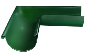 Угол желоба внешний 90 гр,D 125мм Grand Line Зеленый мох RAL 6005