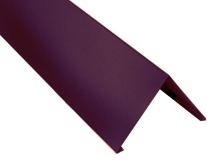 Конек прямоугольный п/э МеталлПрофиль Valory 0,5 сталь RR779 Темно-фиолетовый