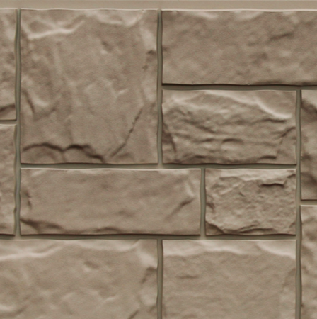 Фасадная панель Grand Line Design Plus Крупный камень моноцвет 0,982х0,39 Какао