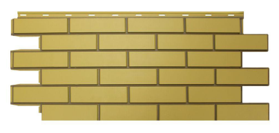 Фасадная панель Nordside Гладкий кирпич 1,17х0,463 Желтый