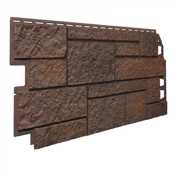 Фасадная панель VOX Solid Sandstone (Песчаник) Dark Brown (Темно-коричневый)