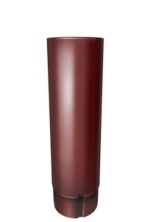 Труба круглая Grand Line 90 мм, 1 м Коричнево-Красный RAL 3011